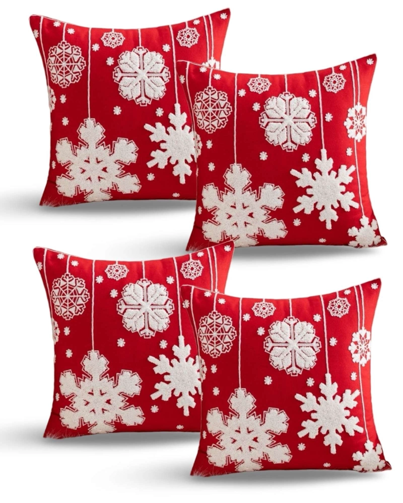 SET DE 4 FUNDAS DE COJIN PARA NAVIDAD K17 - 1
