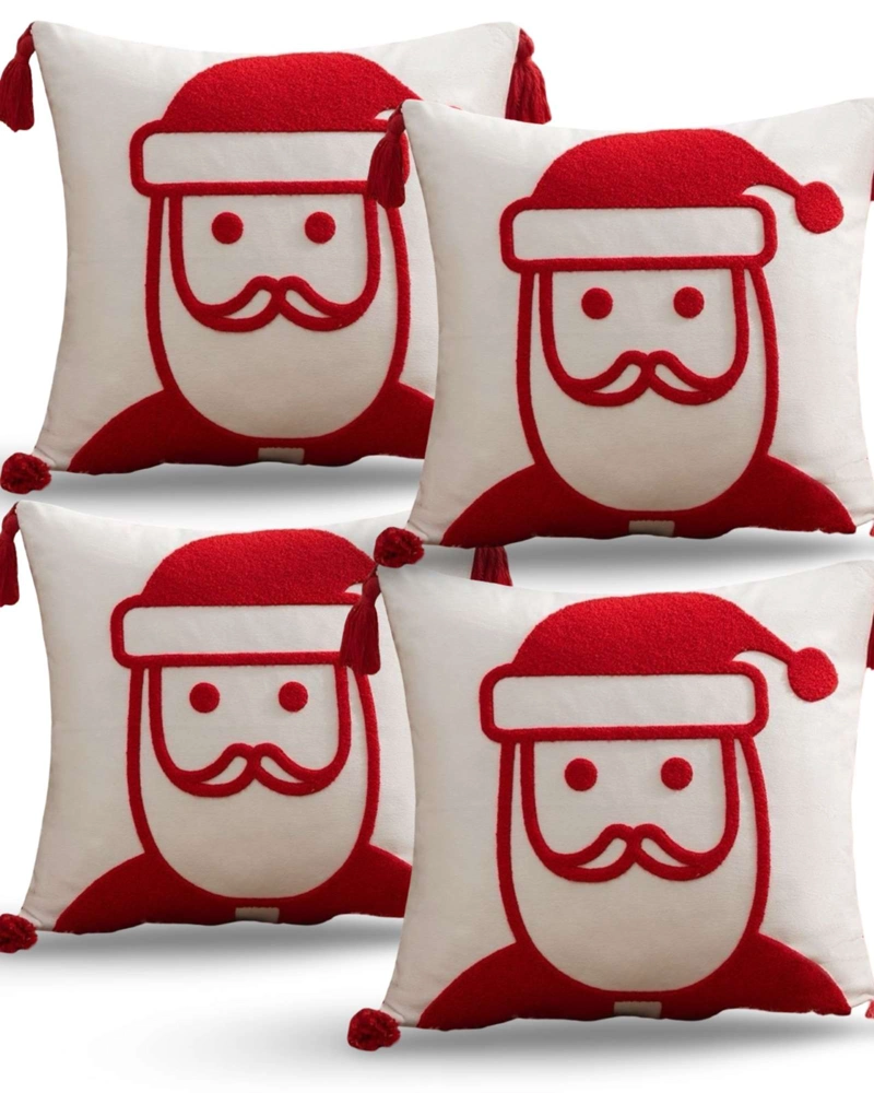 SET DE 4 FUNDAS DE COJIN PARA NAVIDAD A7 - 1