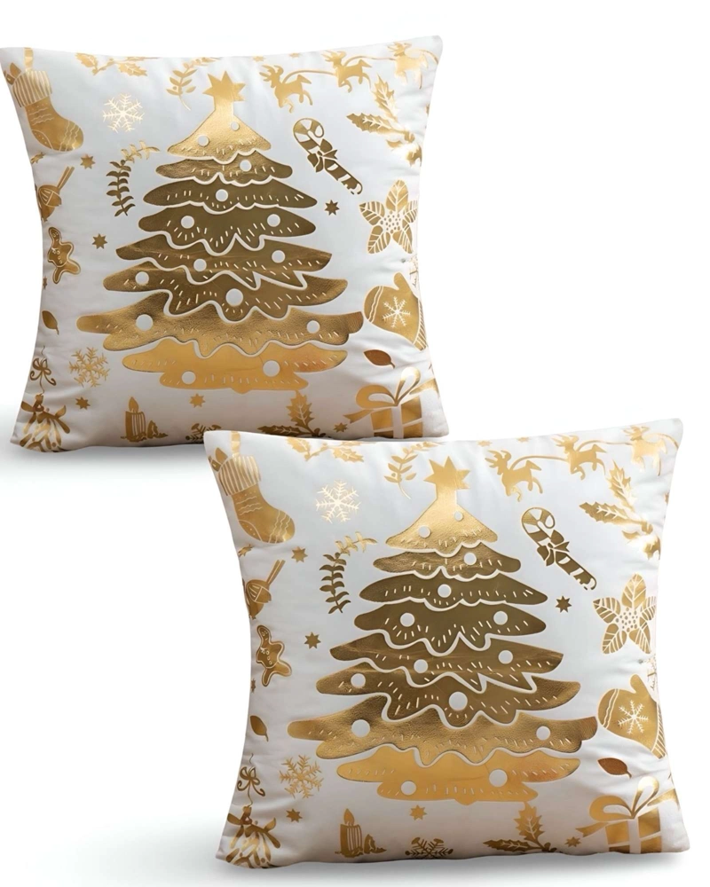SET DE 2 FUNDAS DE COJIN PARA NAVIDAD M11 - 1