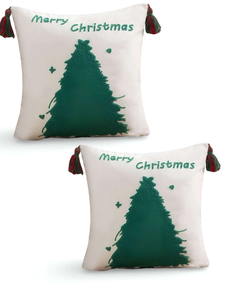 SET DE 2 FUNDAS DE COJIN PARA NAVIDAD A8 - 1