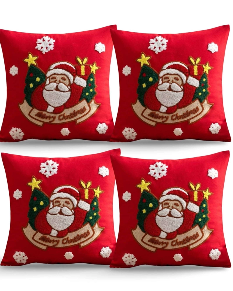 SET DE 4 FUNDAS DE COJIN PARA NAVIDAD K6 - 2