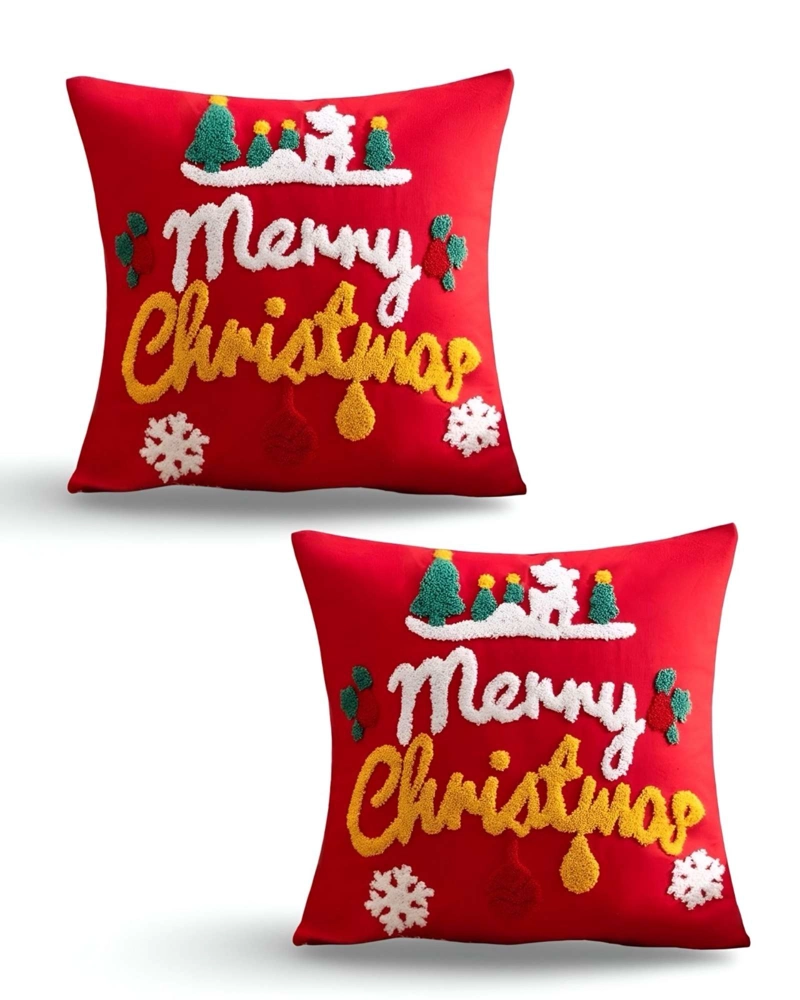 SET DE 2 FUNDAS DE COJIN PARA NAVIDAD K21 - 1