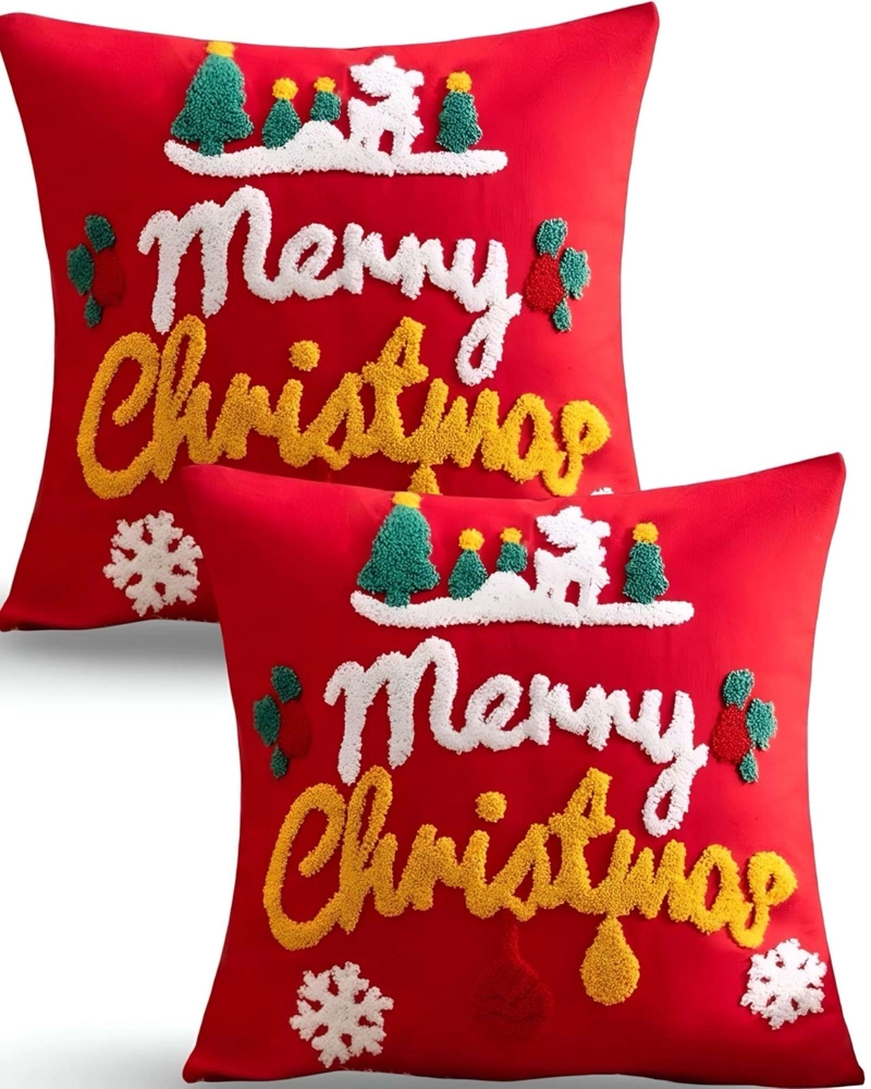 SET DE 2 FUNDAS DE COJIN PARA NAVIDAD K21 - 2