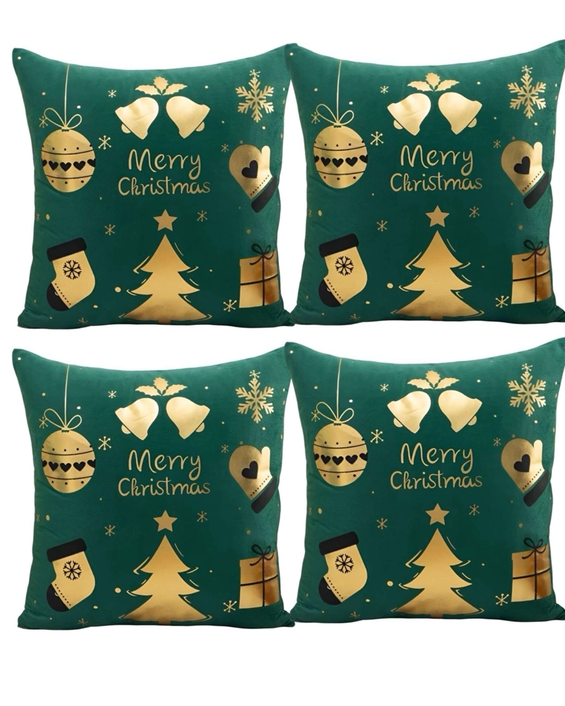 SET DE 4 FUNDAS DE COJIN PARA NAVIDAD M10 - 1