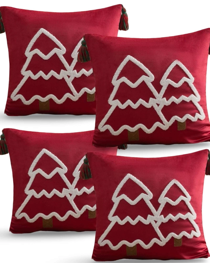 SET DE 4 FUNDAS DE COJIN PARA NAVIDAD A3 - 1