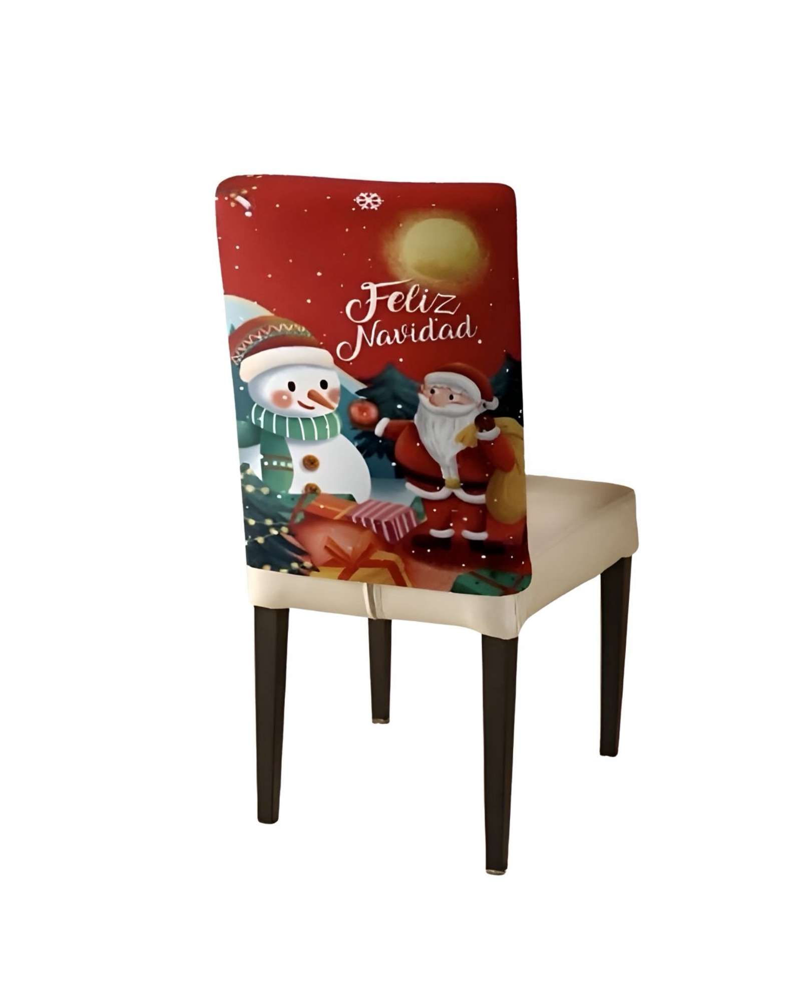 SET DE 6 FUNDAS DE RESPALDO DE SILLAS DE NAVIDAD N19 - 2