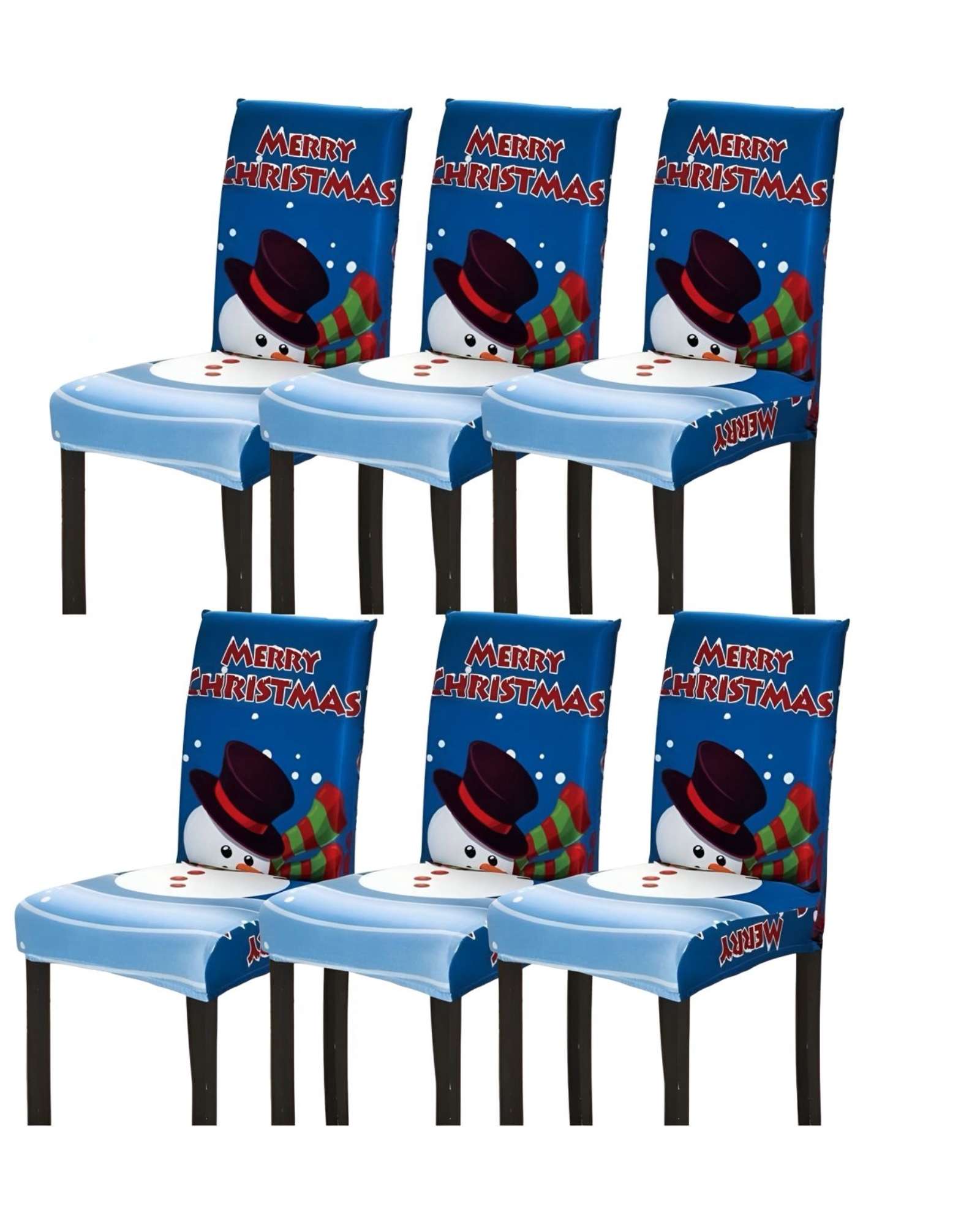 SET DE 6 FUNDAS PARA SILLAS DE NAVIDAD N11 - 1