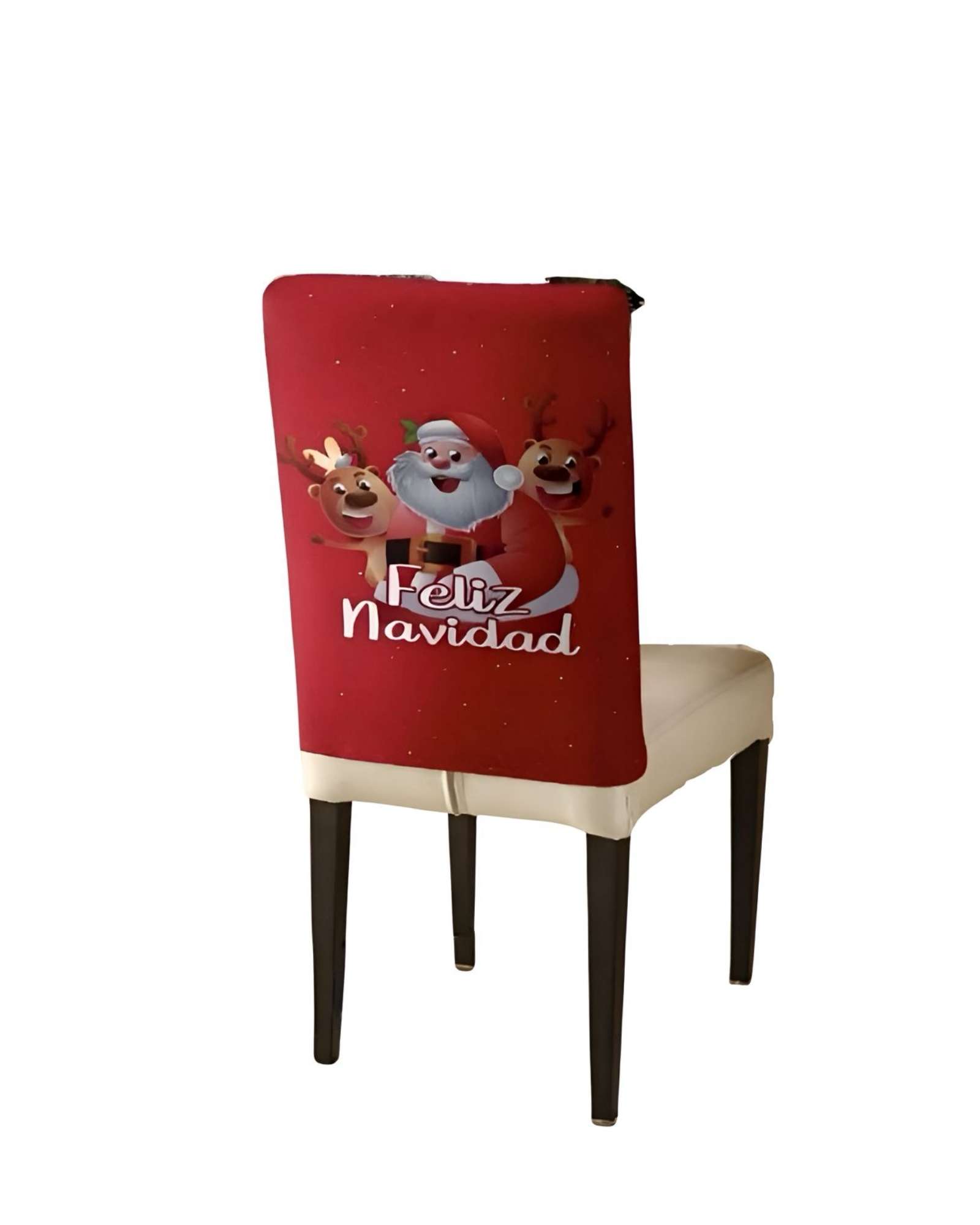 SET DE 6 FUNDAS DE RESPALDO DE SILLAS DE NAVIDAD N22 - 2