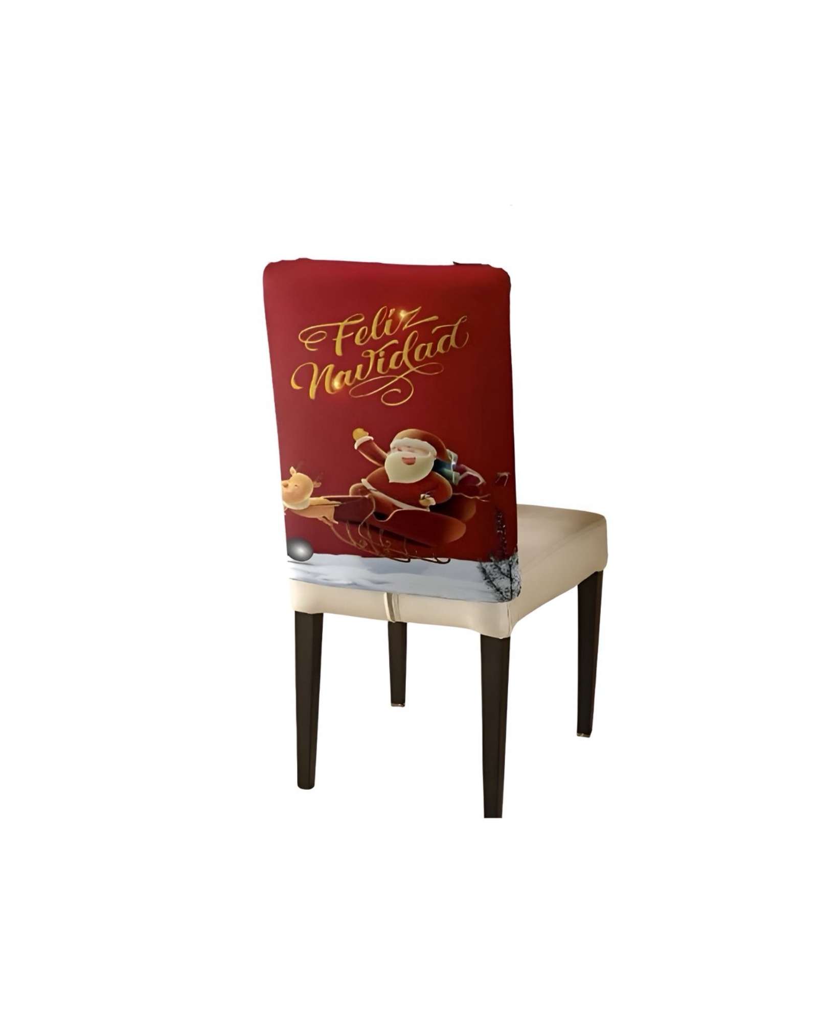 SET DE 6 FUNDAS DE RESPALDO DE SILLAS DE NAVIDAD N18 - 2