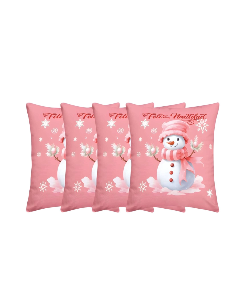 SET DE 4 FUNDAS DE COJINES DE NAVIDAD 45X45 CM A09 - 1