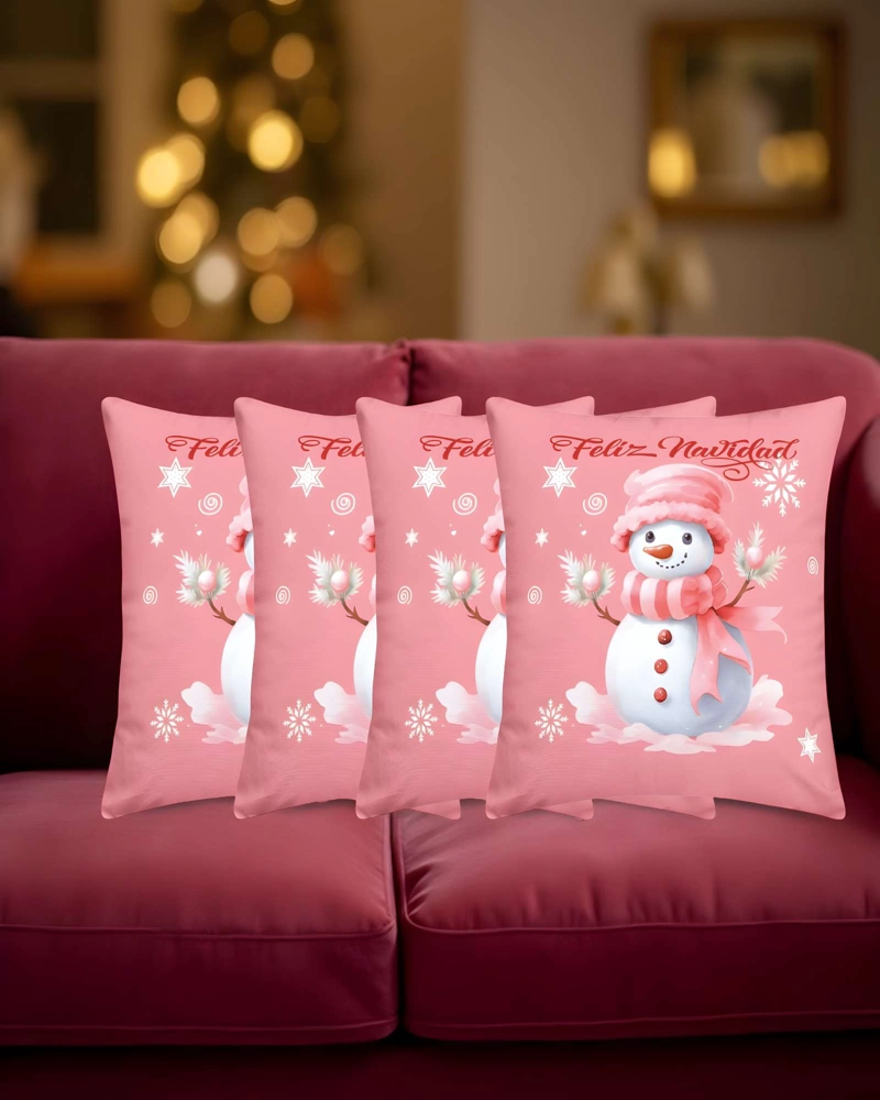 SET DE 4 FUNDAS DE COJINES DE NAVIDAD 45X45 CM A09 - 4