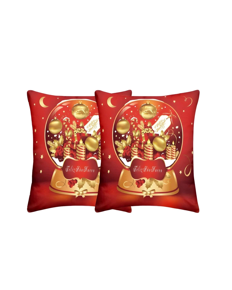 SET DE 2 FUNDAS DE COJINES DE NAVIDAD 45X45 CM A03 - 1