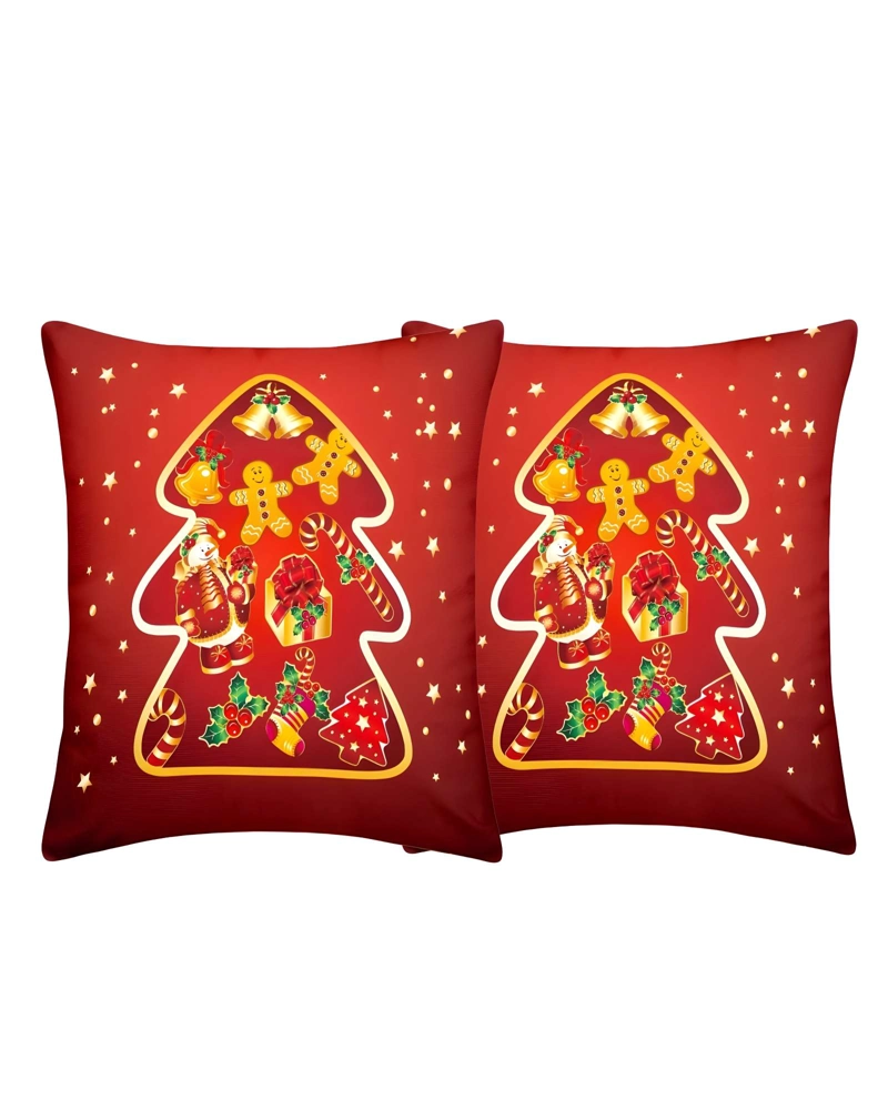 SET DE 2 FUNDAS DE COJINES DE NAVIDAD 45X45 CM A01 - 1