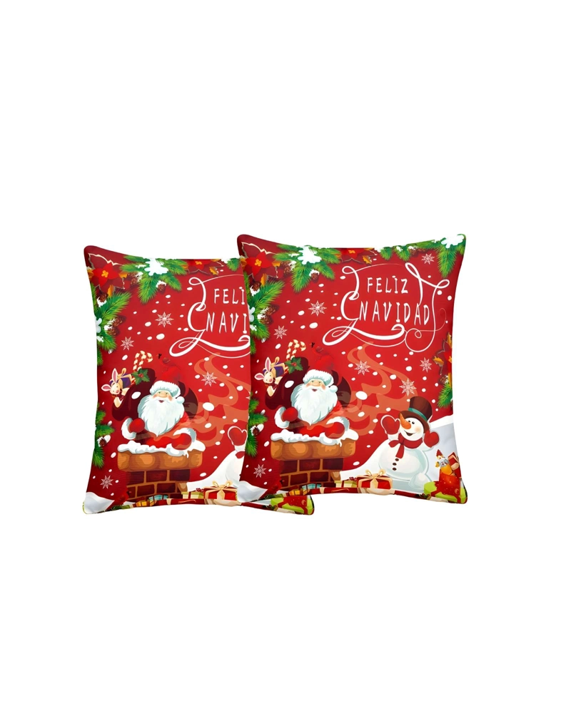 SET DE 2 FUNDAS DE COJINES DE NAVIDAD 45X45 CM A06 - 1