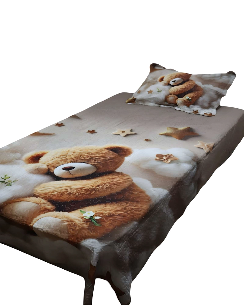 CUBRECAMA DE VERANO 3D PLAZA Y MEDIA 180 X 230 CM V03 - 1