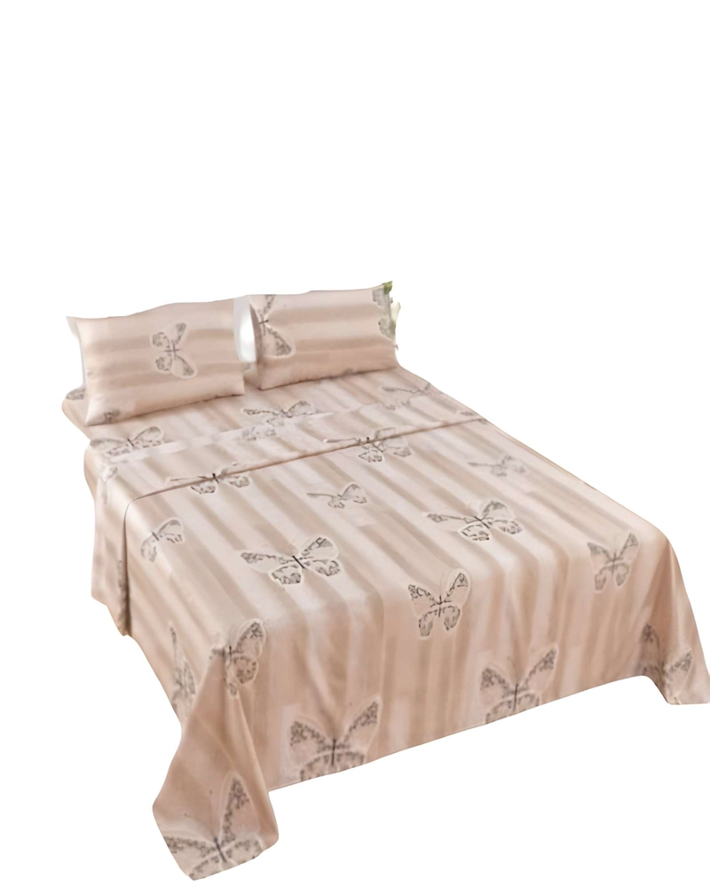 JUEGO DE SABANAS CASA SOL 1 PLAZA BEIGE - 2