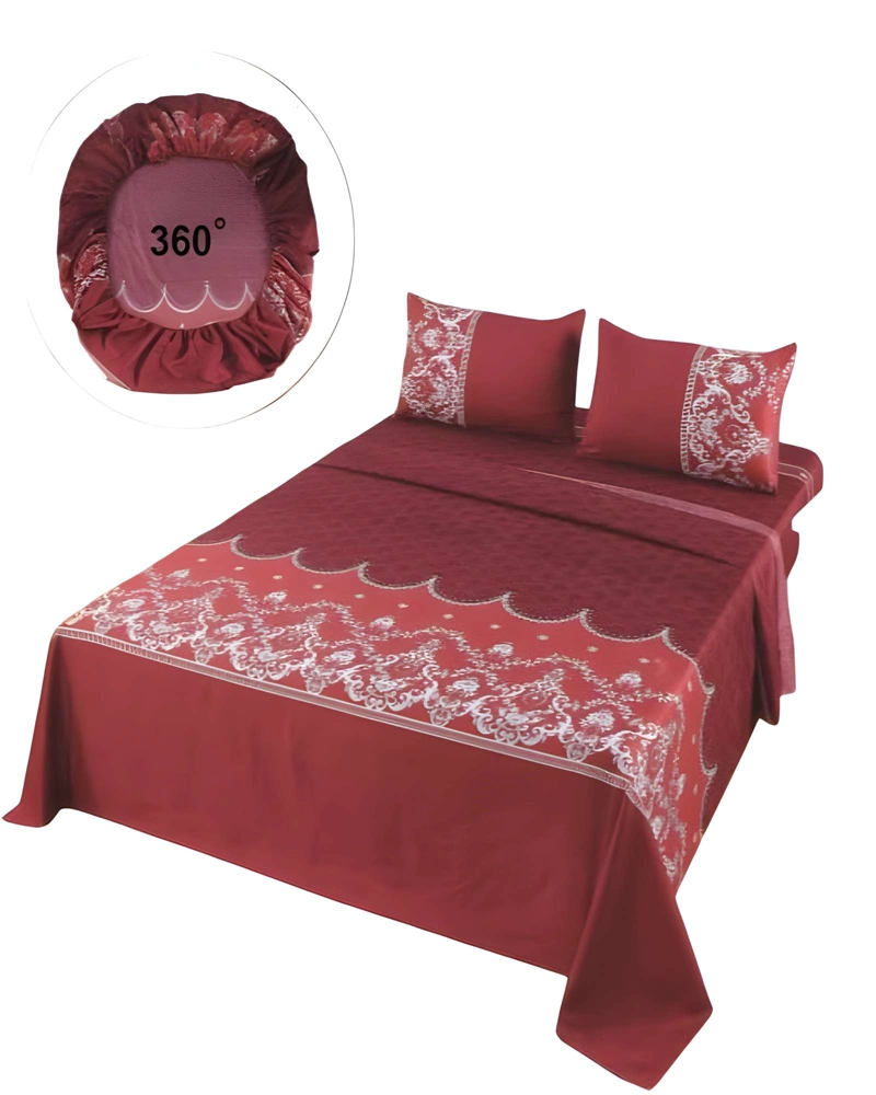 JUEGO DE SABANAS CASA SOL SUPER KING BURDEO - 1