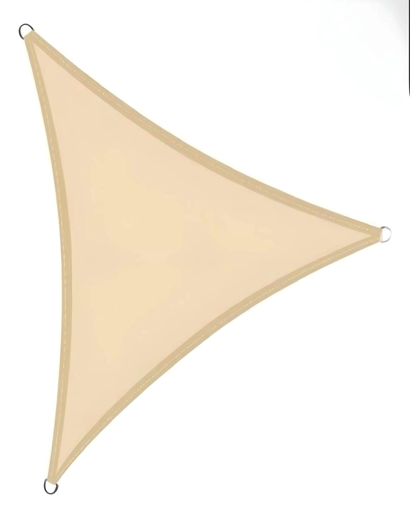 VELA DE SOMBRA TRIANGULAR GRANDE (5X5X5M) | TOLDO LONA PARASOL PERMEABLE - 3