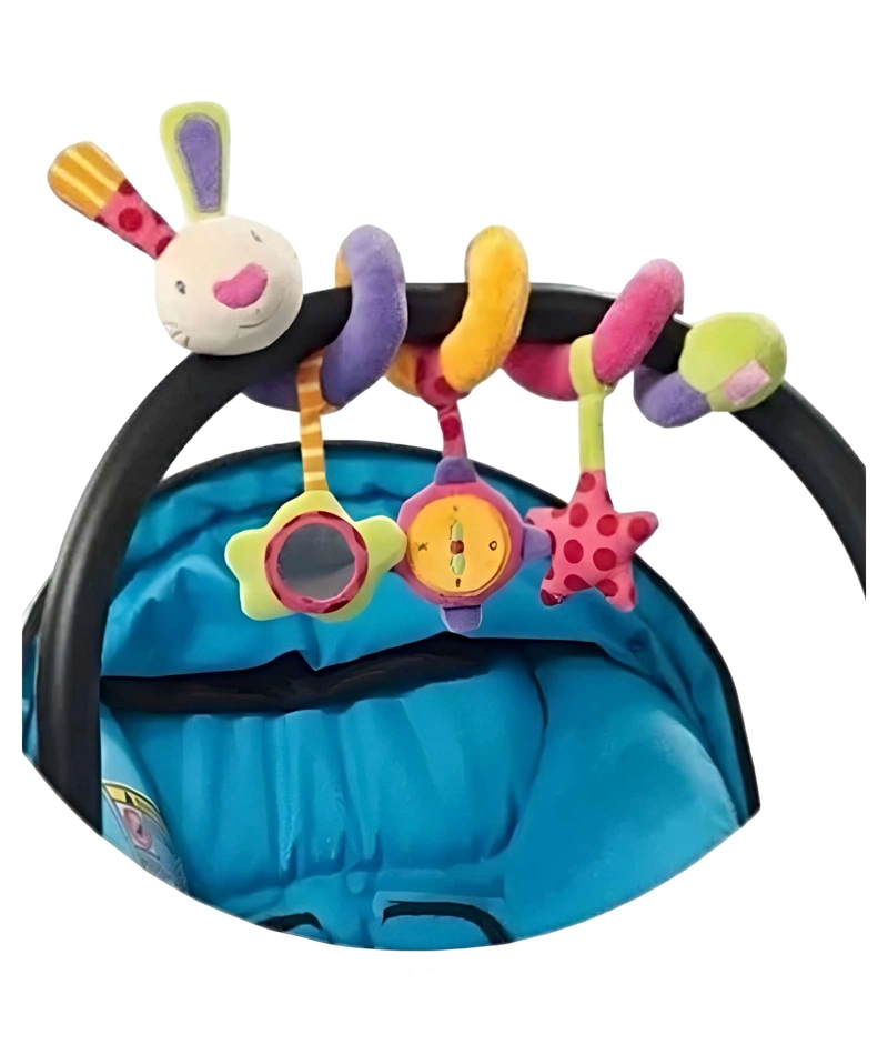 SONAJERO ESPIRAL SENSORIAL PARA BEBE S: ESTIMULACION VISUAL Y AUDITIVA DISEÑO CONEJO - 1