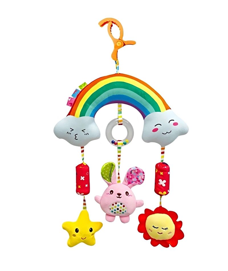 JUGUETE COLGANTE Y MOVIL DE COCHE PARA BEBE  ARCOIRIS - 1