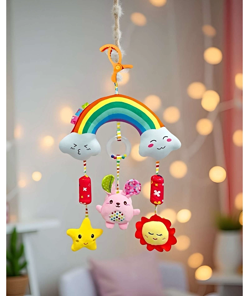 JUGUETE COLGANTE Y MOVIL DE COCHE PARA BEBE  ARCOIRIS - 3