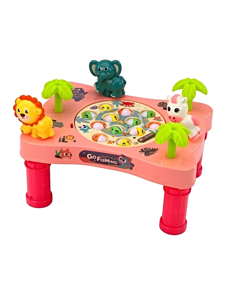 JUEGO DE PESCA GIRATORIO CON CAÑAS Y CESTAS (TEMATICA ANIMAL) - 2
