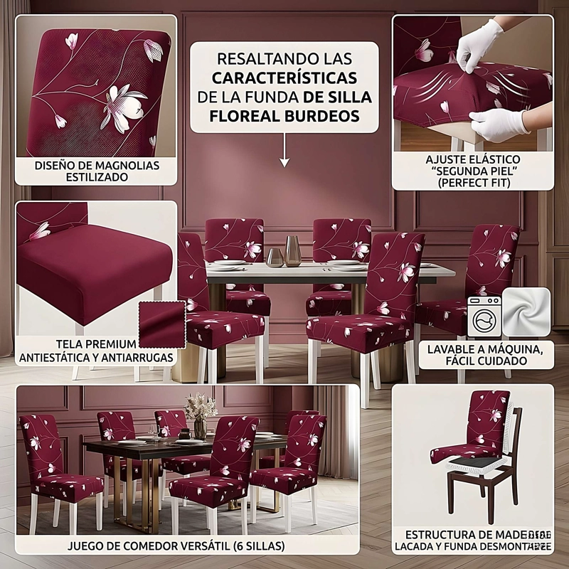 PACK DE 6 FUNDAS DE SILLAS F2 - 2