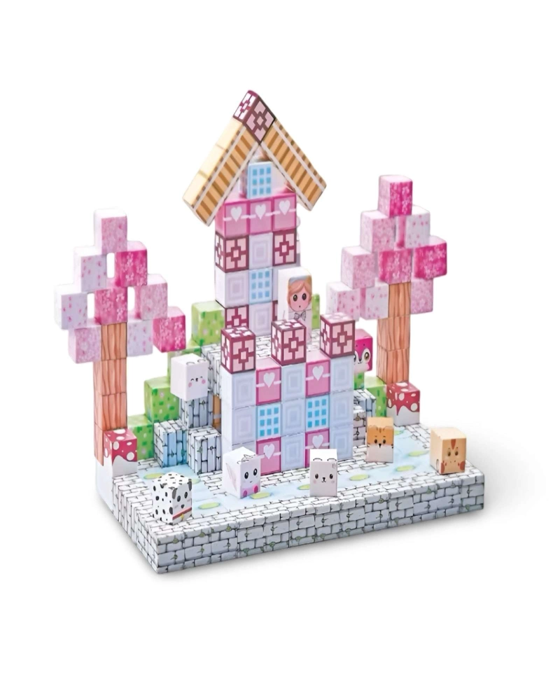 JUGUETE CUBO MAGNETICO 193 PIEZAS DISEÑO MINE-CRATF NIÑA - 2