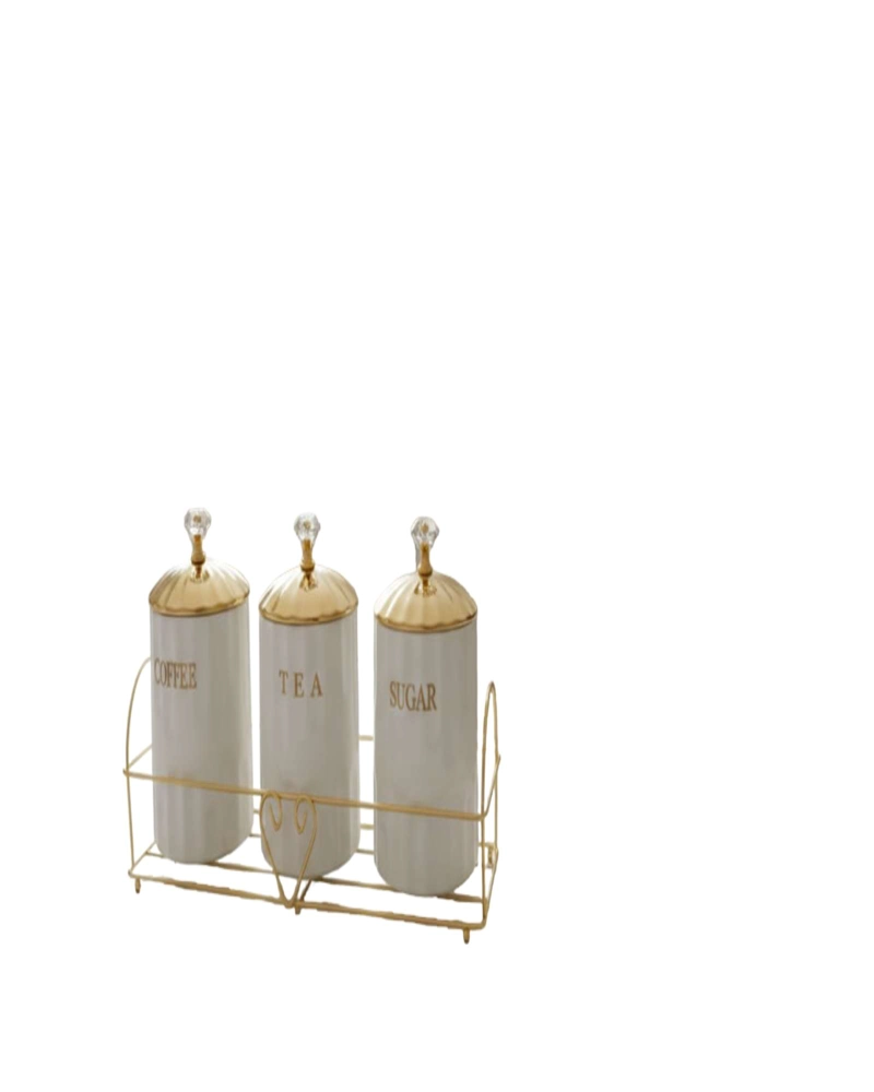SET DE 3 RECIPIENTES HERMETICOS BLANCO - 1