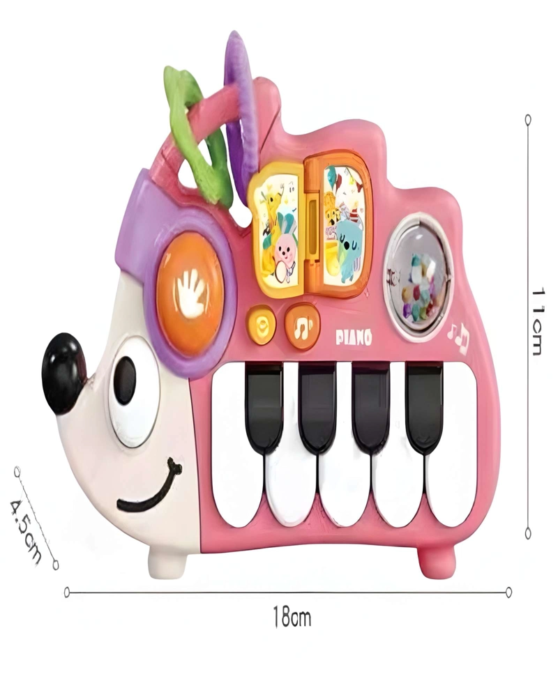 PIANO MUSICAL SENSORIAL ERIZO ROSA - 2