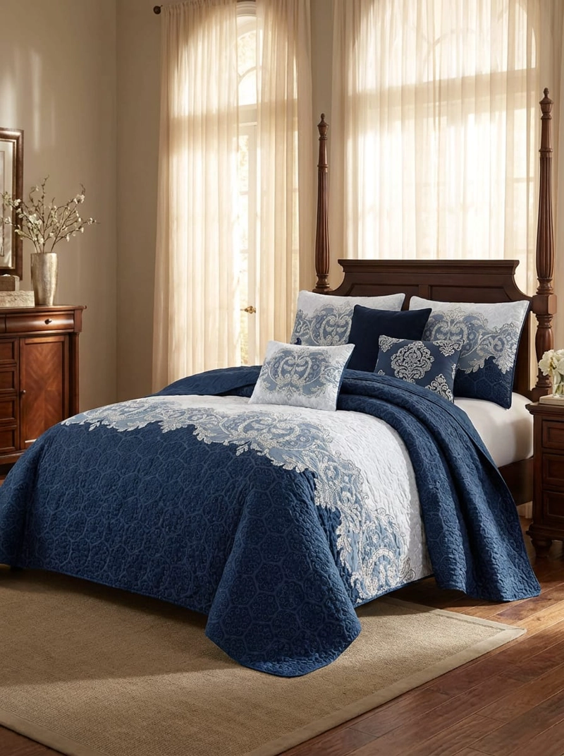 CUBRECAMA CON DISEÑOS UNICOS KING 250 X 270 CM P05 - 4