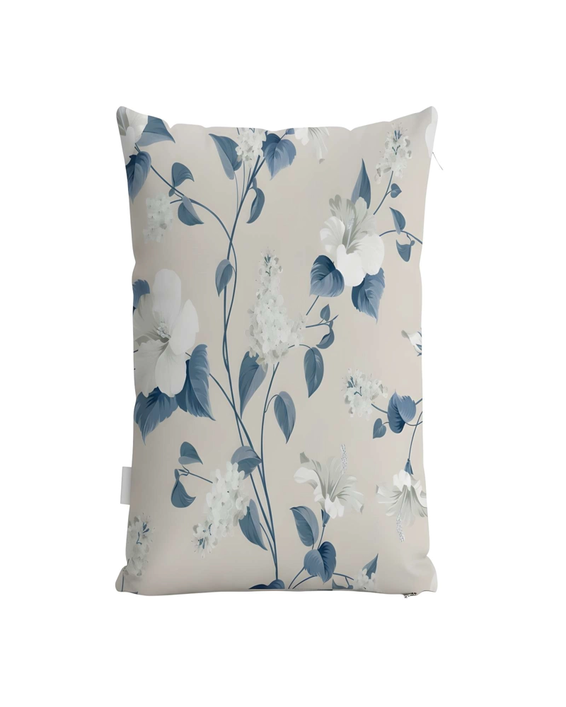 SET DE 2 FUNDAS DE COJIN FLOREADAS 45X45 BEIGE 02 - 2