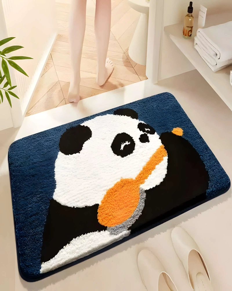 ALFOMBRA DECORATIVA DE PANDA AZUL - 3