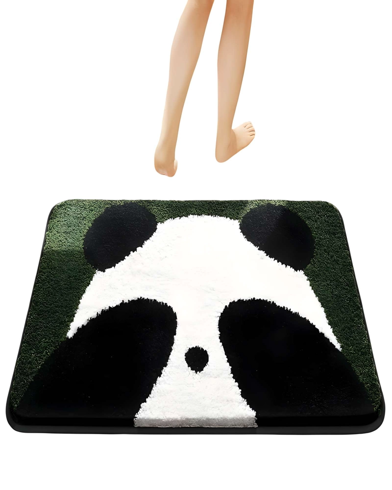 ALFOMBRA DECORATIVA DE PANDA VERDE 01 - 1