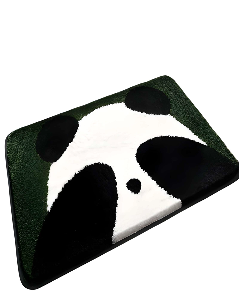 ALFOMBRA DECORATIVA DE PANDA VERDE 01 - 2