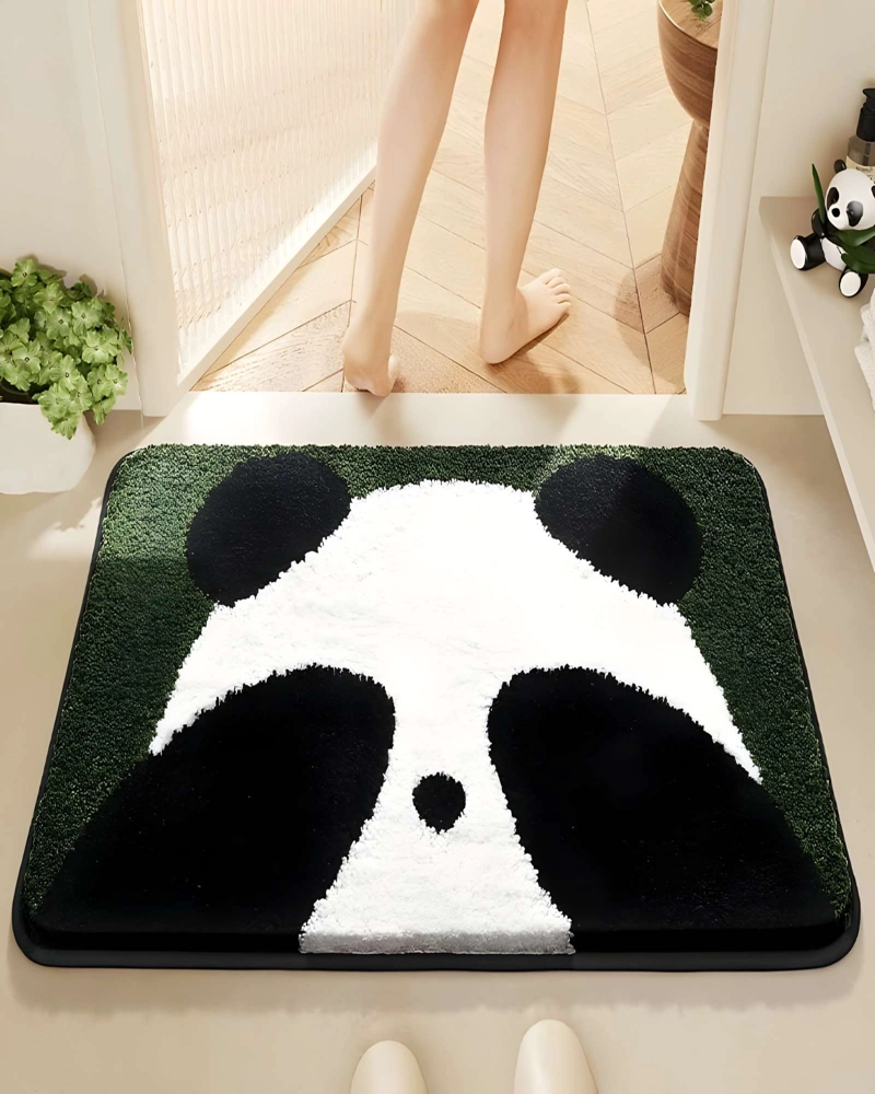 ALFOMBRA DECORATIVA DE PANDA VERDE 01 - 3