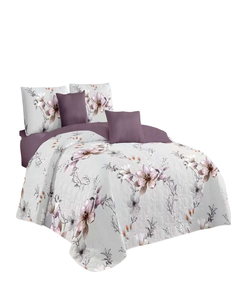 CUBRECAMA QUILT DE VERANO 2 PLAZAS BLANCO 01 - 1