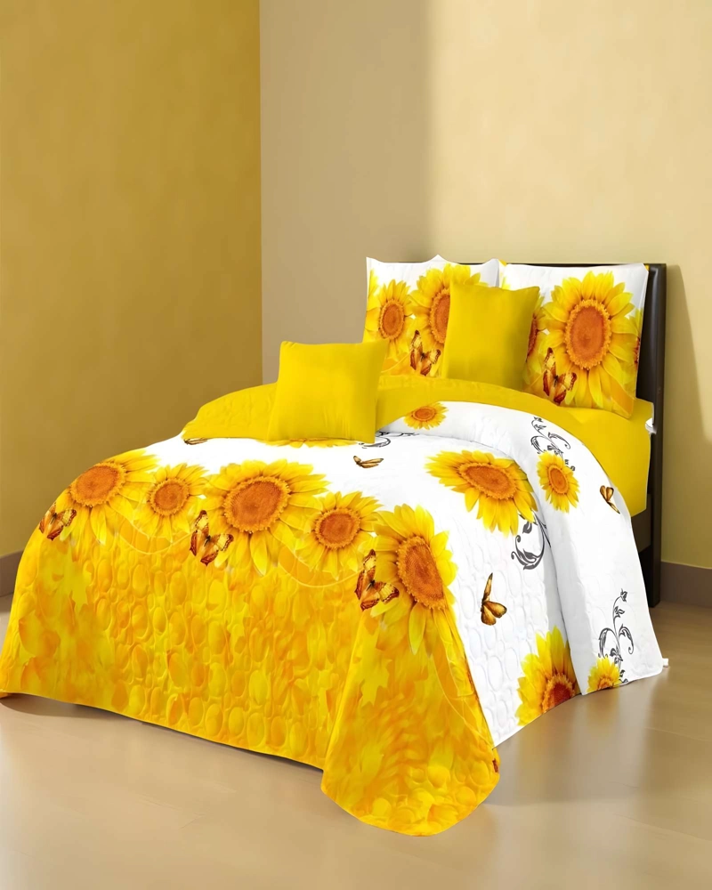 CUBRECAMA QUILT DE VERANO 2 PLAZAS BLANCO 06 - 4