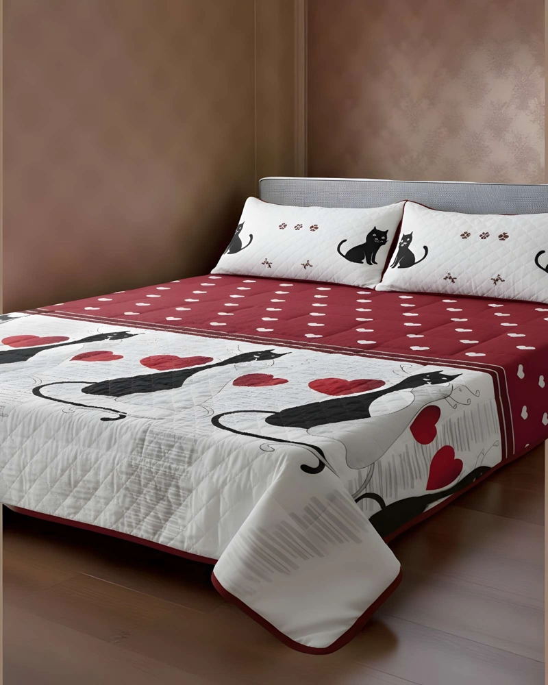 CUBRECAMA QUILT DE VERANO PLAZA Y MEDIA INFANTIL BLANCO 03 - 3