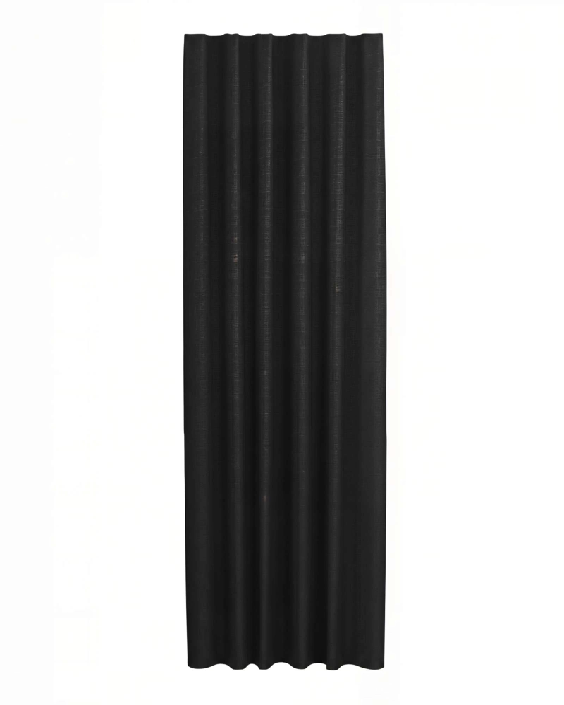 CORTINA BLACKOUT ENGOMADA 2 PAÑOS COLOR NEGRO - 1