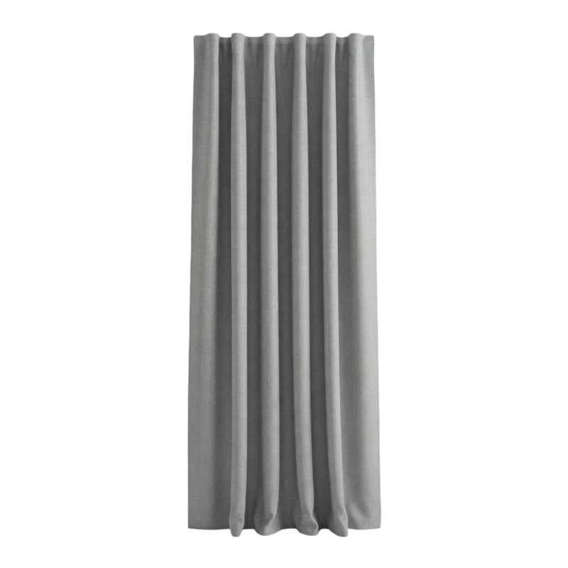 CORTINA BLACKOUT ENGOMADA 2 PAÑOS COLOR GRIS - 4