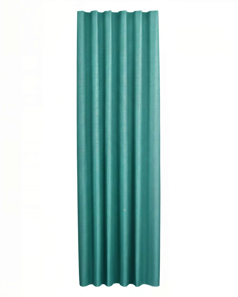 CORTINA BLACKOUT ENGOMADA 2 PAÑOS COLOR TURQUESA - 1