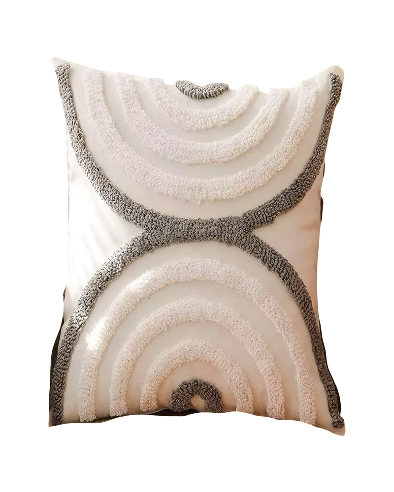 PACK DE 2 FUNDAS DE COJIN TUFTING 45X45 CM BEIGE 07 - 2
