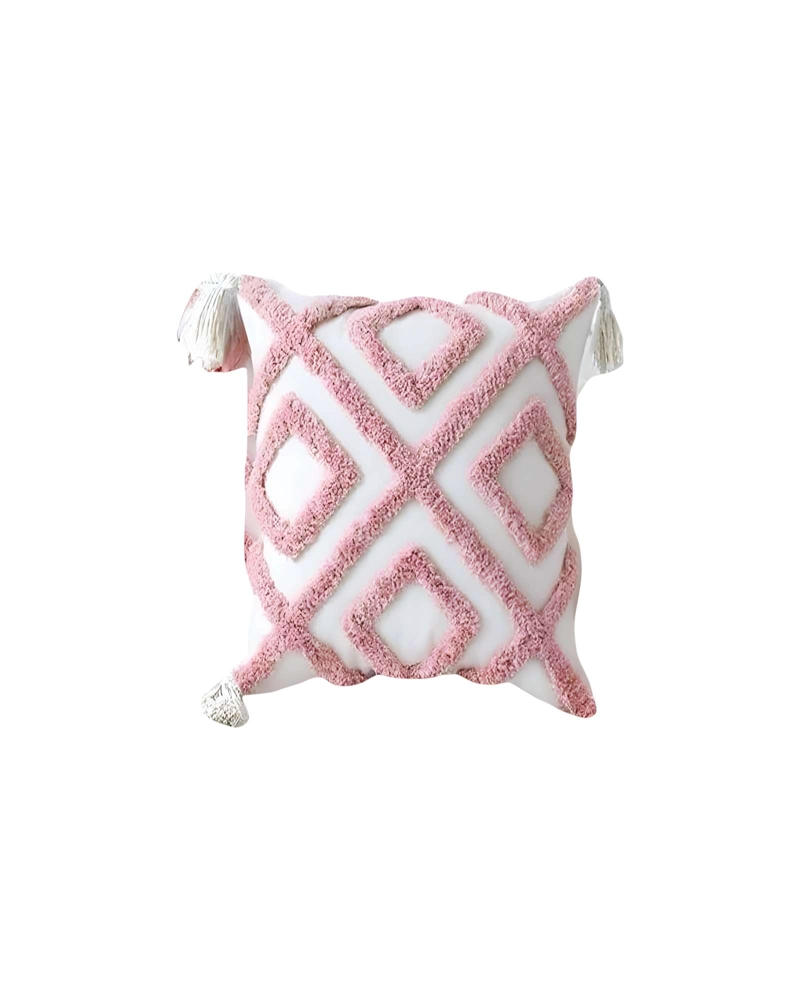 PACK DE 4 FUNDAS DE COJIN TUFTING 45X45 CM BLANCO 08 - 2