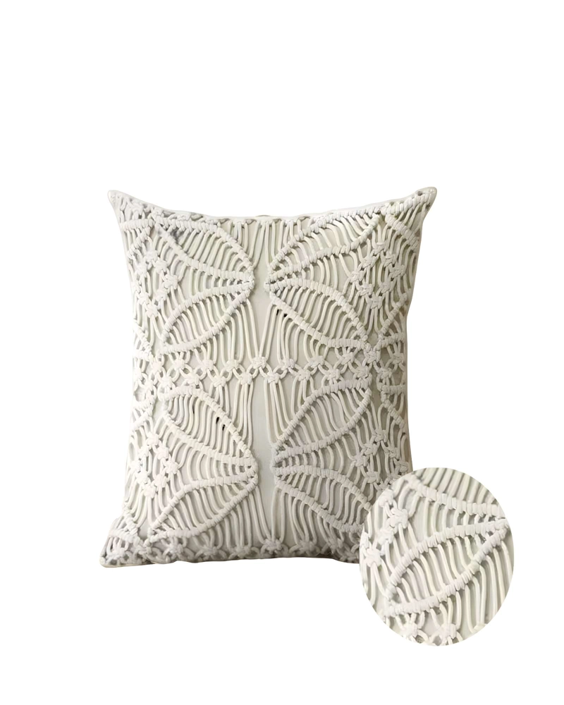 PACK DE 4 FUNDAS DE COJIN CON ESTILO BOHEMIO 45X45CM BEIGE 03 - 2