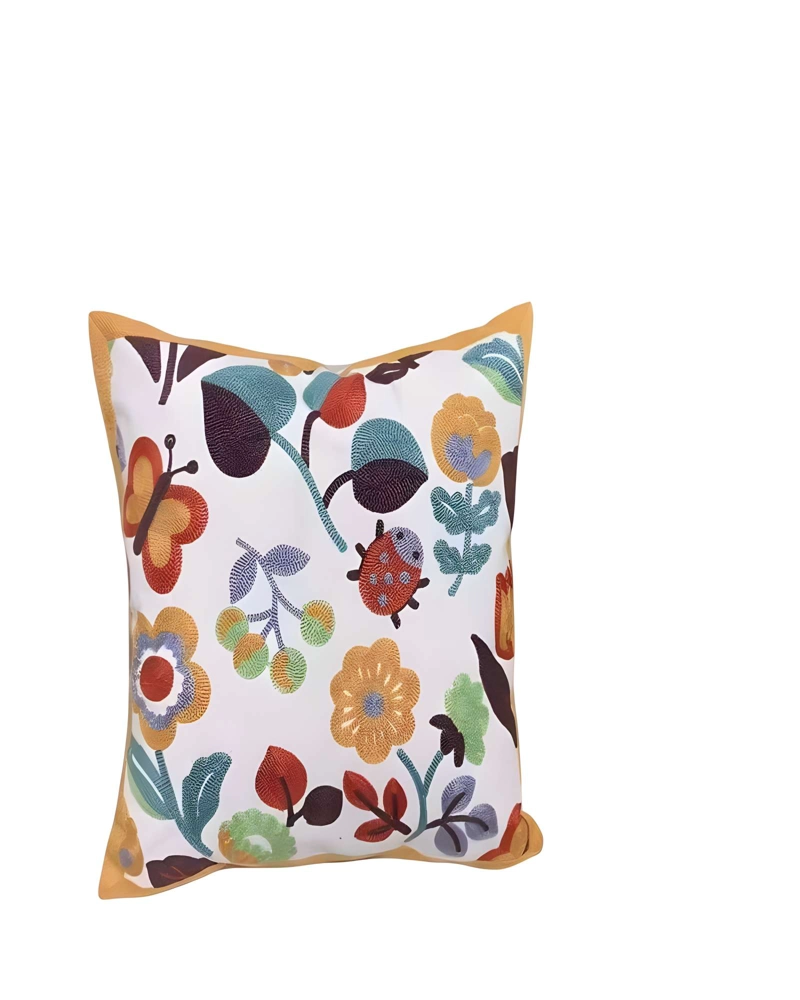 PACK DE 2 FUNDAS DE COJIN BORDADAS 45X45CM BLANCO 03 - 2