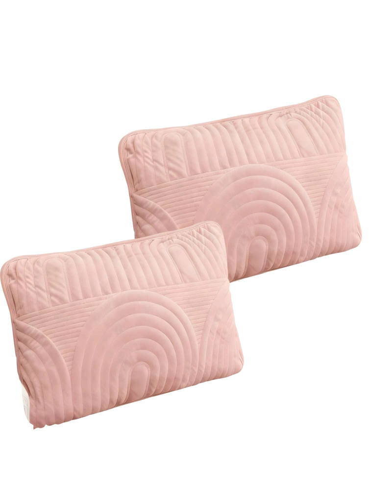 PACK DE 2 FUNDAS DE COJIN SERIE ARCO 30X50 CM ROSA - 1