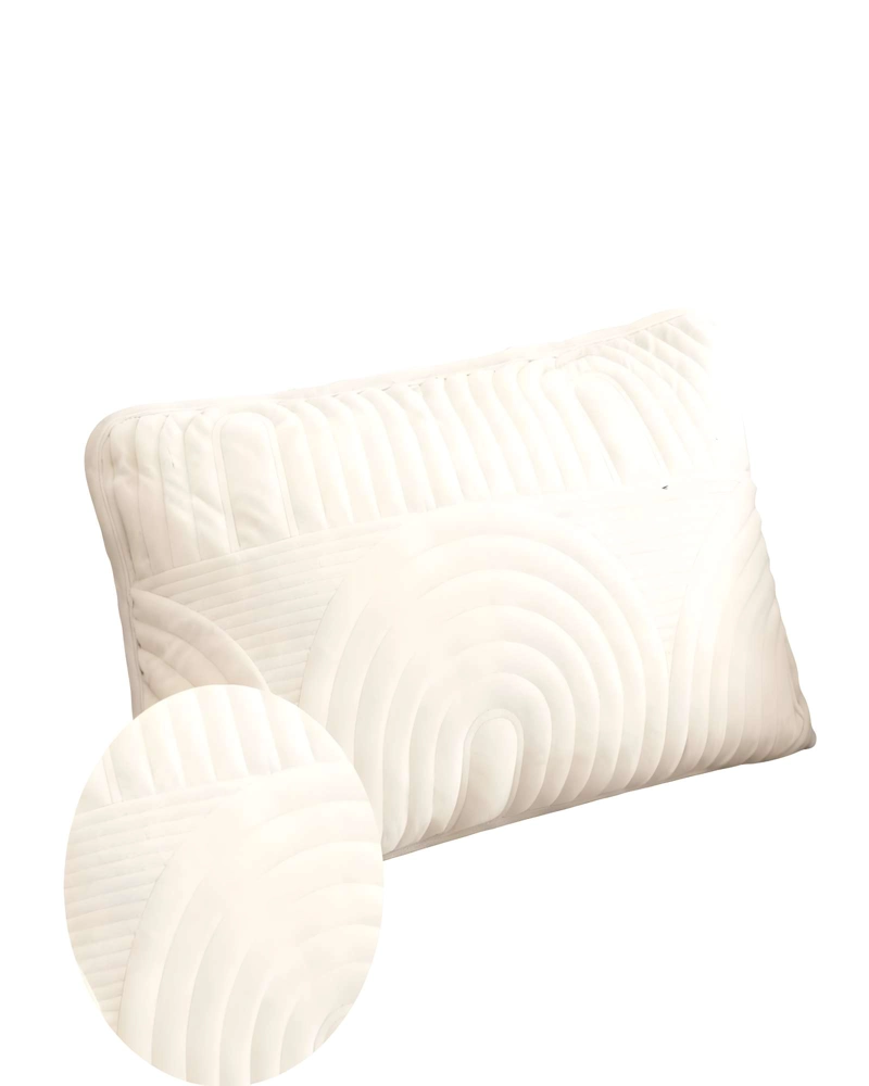 PACK DE 2 FUNDAS DE COJIN SERIE ARCO 30X50 CM BLANCO - 2