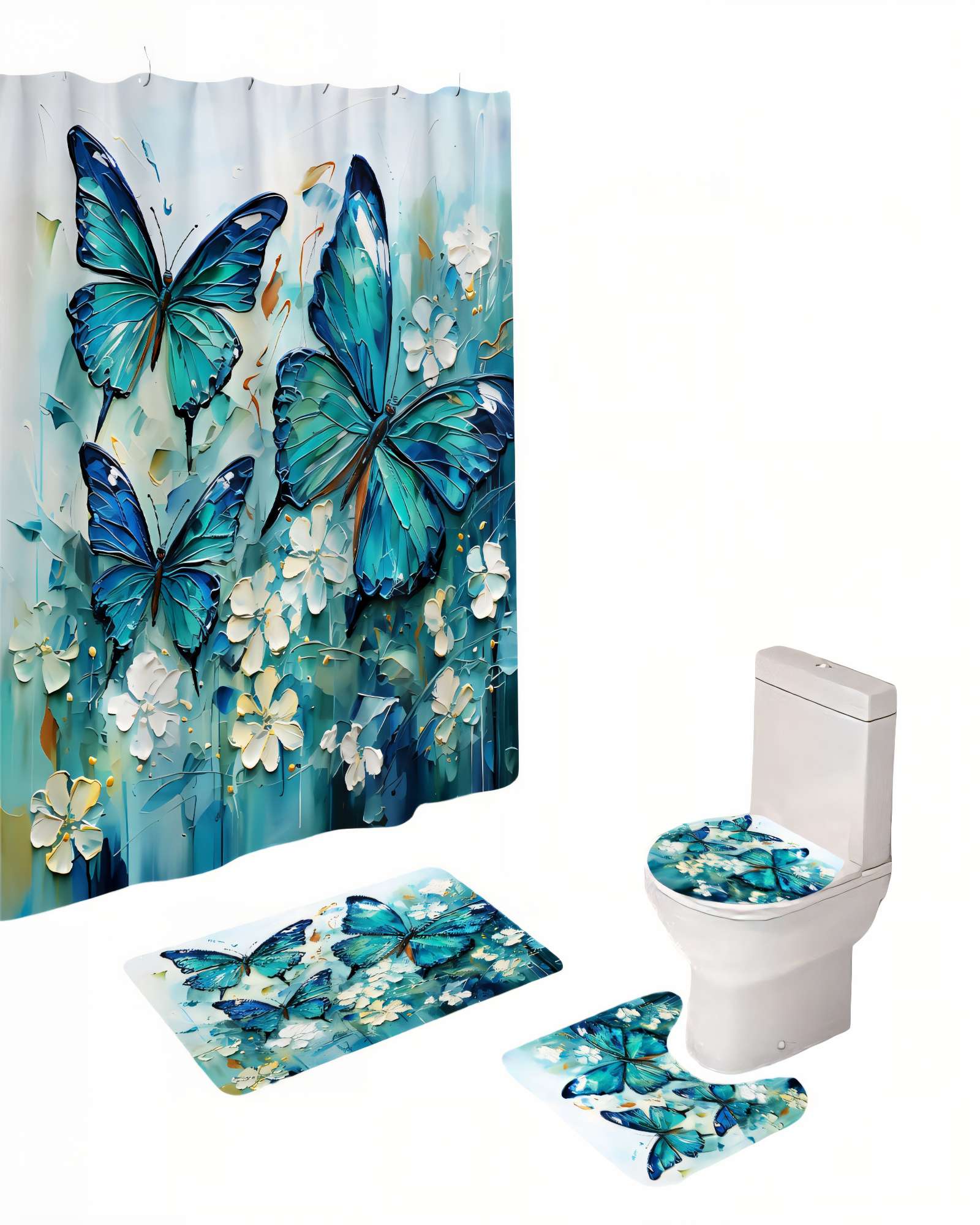 SET DE 4 PIEZAS PARA BAÑO CON ESTAMPADO 6 - 2