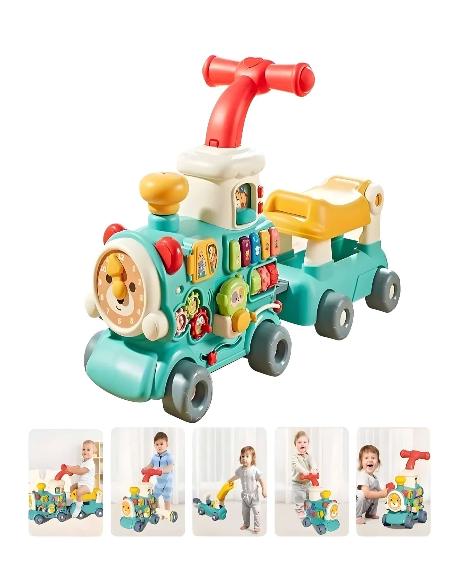 CAMINADOR PARA BEBE 5 EN 1 CELESTE - 2
